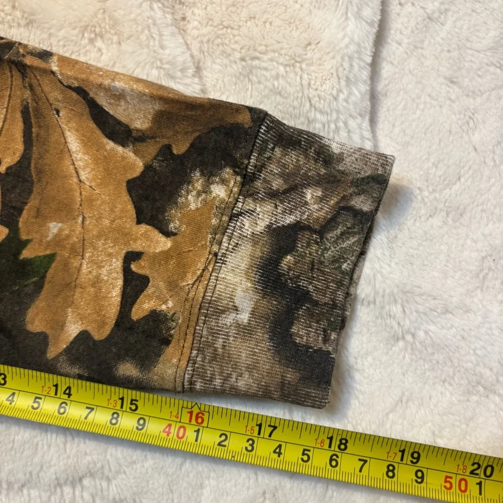 NEW Stevenson Ranch Tee Med Camo Long Slv Brown/Green Unisex Realtree APX Cotton - Picture 16 of 16